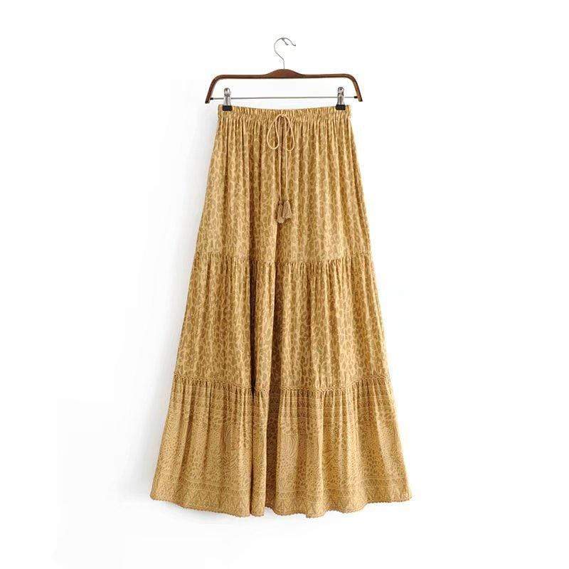 Boho Hippie Maxi Skirt