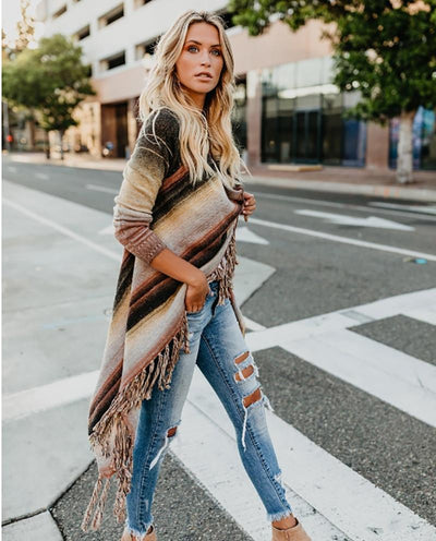 Irregular Vintage Fringe Sweater