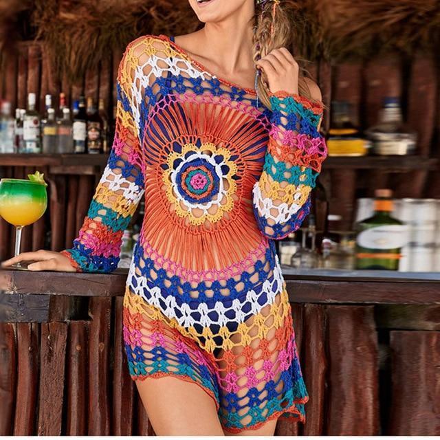 Boho Hippie Crochet Cover Up