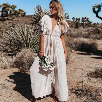 Boho Casual Summer Beach Cover Up Dress