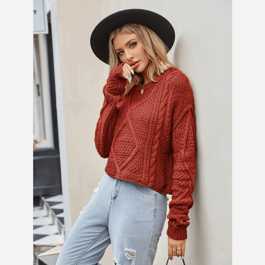 Vintage Twist Knit Sweater