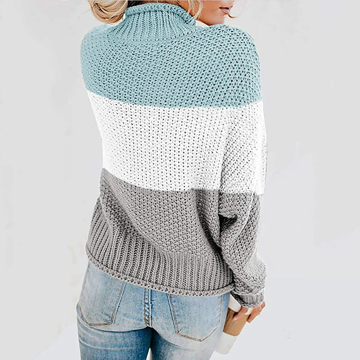 Boho Striped Knit Sweater